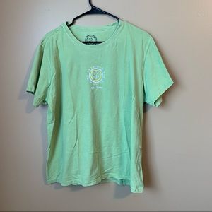 Life Is Good Green T shirt One Love Women XL